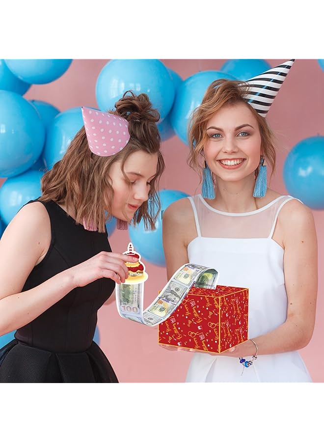 erorex Happy Birthday Money Box For Cash Gift Pull Money Box With Pull Out Birthday Card And Bags Happy Birthday Gift For Men Women Funny Gifts Box For Son Kids Surprise Birthday Decorations - Image 5