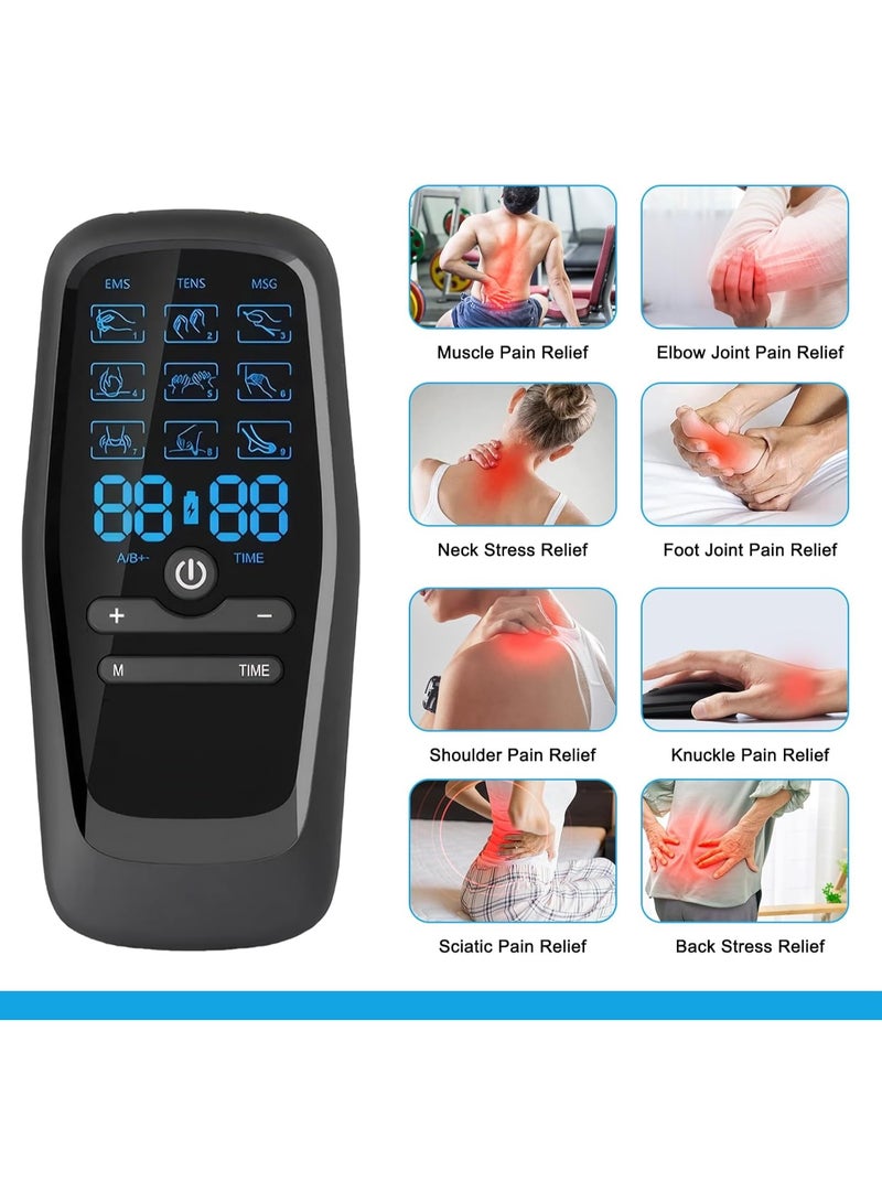AirYoung 9-in-1 Tens Machine for Pain Relief Tens with 8 Replacement Pads Wireless Tens Machine Suitable for Relieving Muscle/Back/Shoulder/Neck/Leg/Calf Pain - Image 5