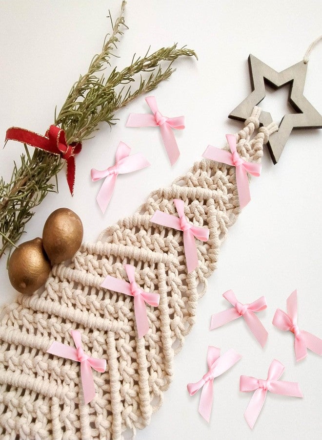 Mxxipp 35pcs Mini Pink Ribbon Bows, Small Satin Ribbon Bow, Cute Soft Bowknot Sewing Accessories for Flowers Bakery Wrapping Christmas Wedding Birthday Party Decoration - Image 5