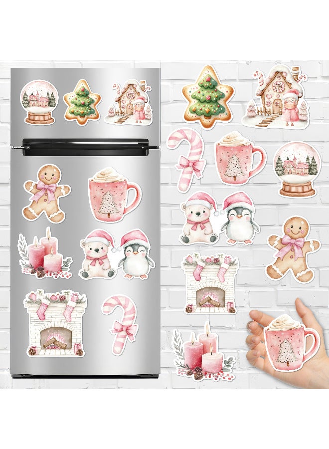 Christmas Fridge Magnets Set of 9 – Festive Decorative Magnets with Santa, Snowflakes, Christmas Trees & Holiday Designs for Refrigerator, Kitchen, and Home Décor, Perfect Seasonal Decorations for a Cozy Christmas Atmosphere - Image 1