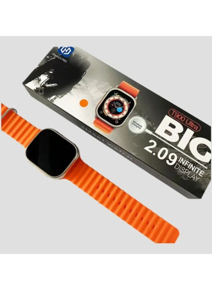 Ultra Pro - T900 Ultra Smart Watch 2.09 Inch HD Screen Orange - Image 1