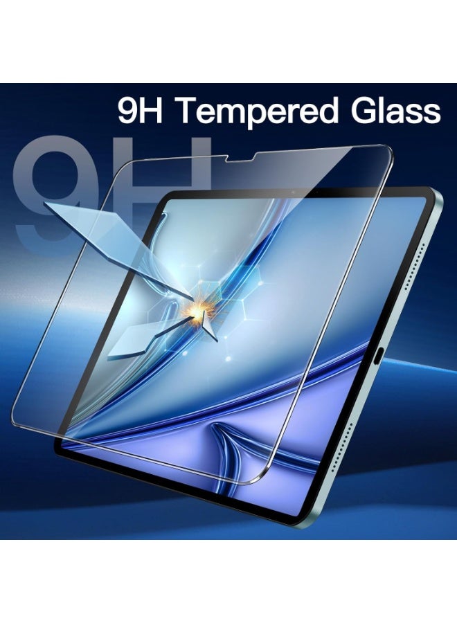 بازار واقي شاشة لجهاز iPad Air مقاس 11 بوصة (M3 2025 / M2 2024) - واقي شاشة من الزجاج المقوى لجهاز iPad A3266، A3267، A3270، A2902، A2903، A2904، صلابة 9H، شفاف عالي الوضوح - Image 3