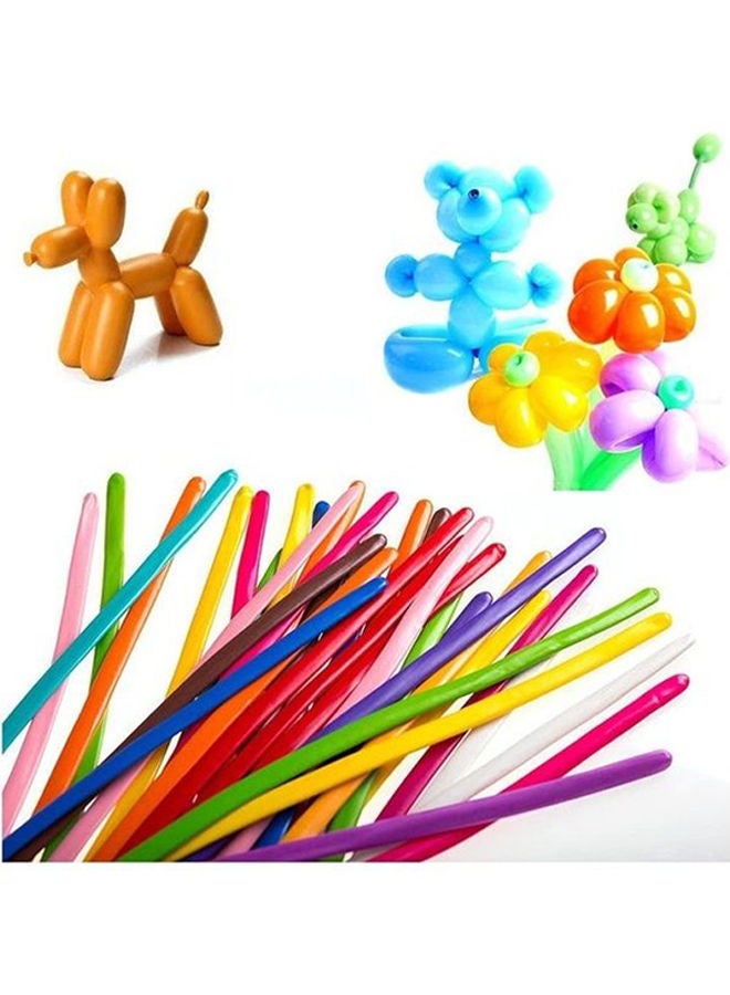 NIBEMINENT 100-Piece Twisting Balloons With Pump - Image 3