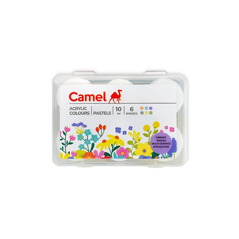 Camel Acrylic Pastel Shades 10ml Each,6 Shades, Assorted - Image 5