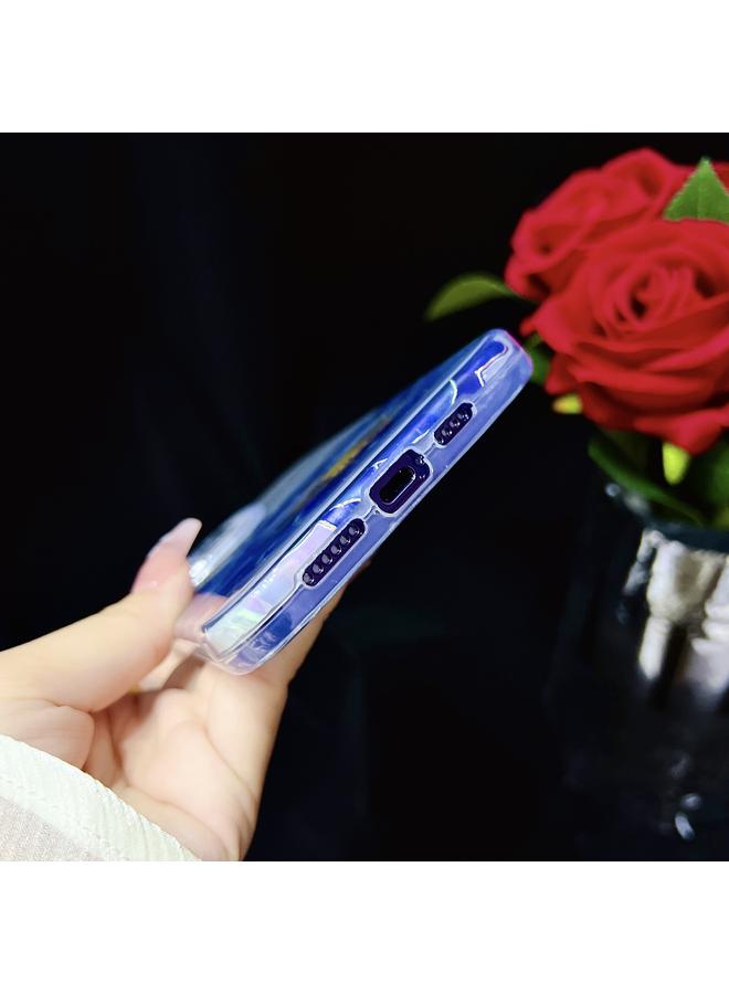 اس-توب جراب لهاتف iPhone 14 Pro مصنوع من مادة TPU الملونة المطلية بالكهرباء + جراب هاتف PC - Image 5