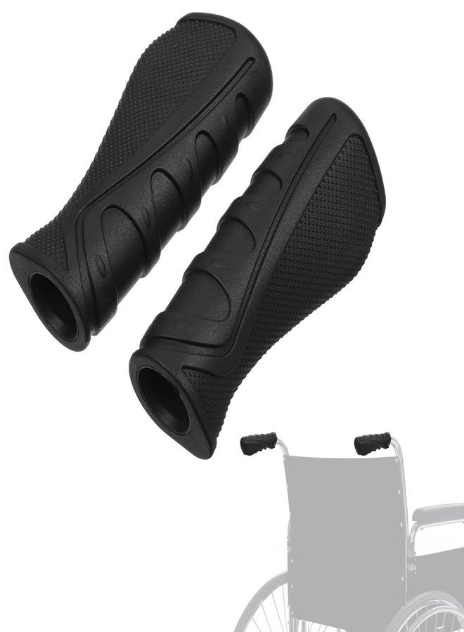 Xosjska 2 PCS Anti-Slip Wheelchair Handle Grips, Universal Rubber Rollator Hand Grip Rolling Walker Hand Grips Replacement Parts for Rollators Crutch, Rollator Walker Hands Grip for Seniors, Mobility Impaired - Image 1
