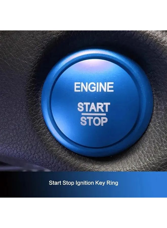Mercedes Benz C Class CLA GLA GLC Car Start Stop Ignition Button Cover Black - Image 4