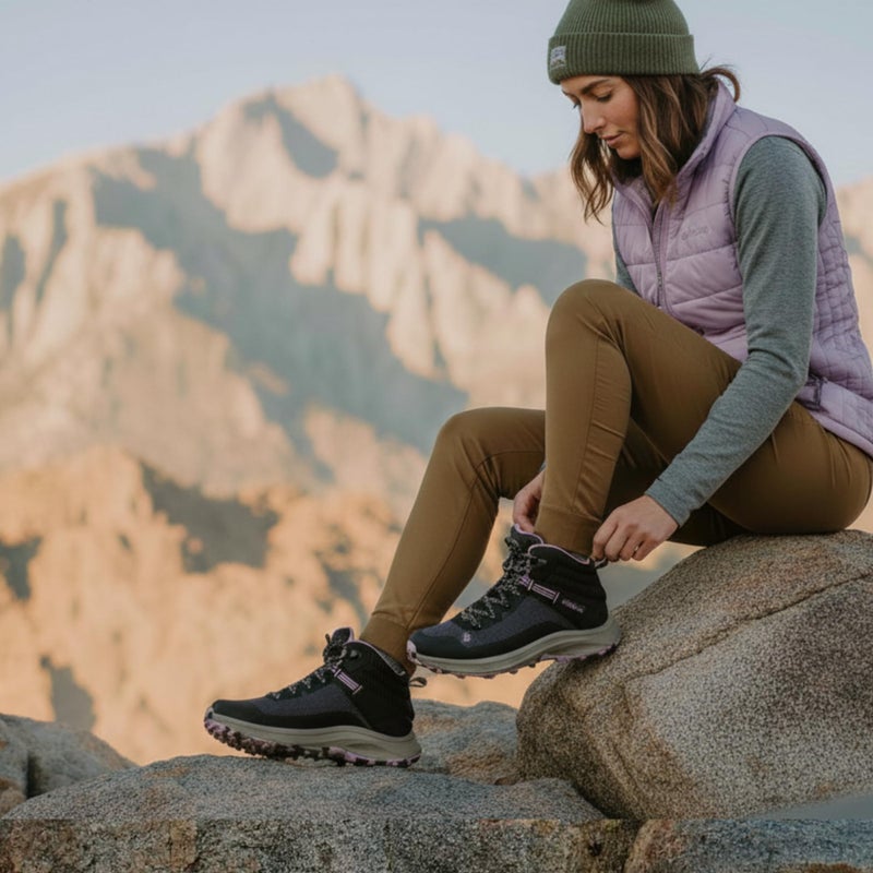 Viakix Monterra Mid Womenâ€™s Waterproof Hiking Boots â€“ Lightweight Comfortable Trail Shoes for Trekking, Backpacking, Thru & Day Hikes, Grey 8 - Image 2