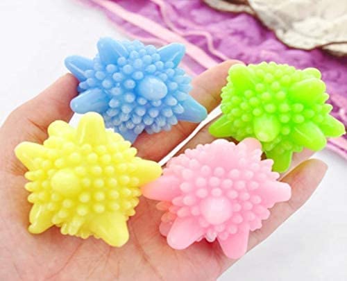 Tanna Enterprise Tanna Enterprise Silicone Washing Machine Laundry Dryer Balls Laundry Ball for Household Cleaning Washing Machine C0lothes Softener Multi color pack of 12  - Image 1