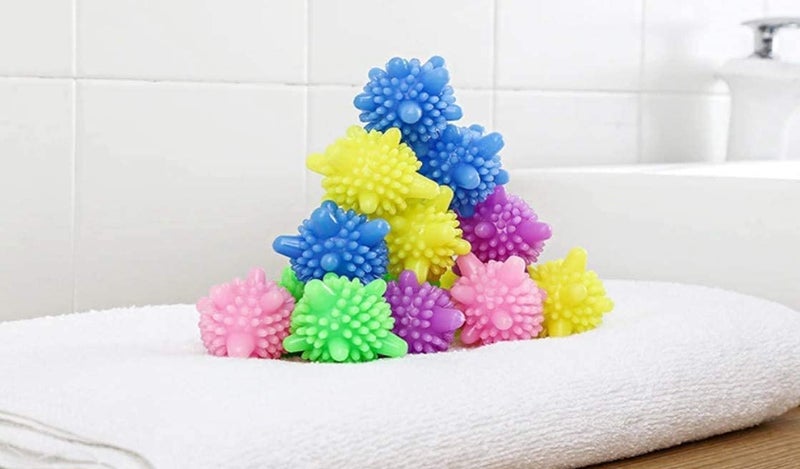 Tanna Enterprise Tanna Enterprise Silicone Washing Machine Laundry Dryer Balls Laundry Ball for Household Cleaning Washing Machine C0lothes Softener Multi color pack of 12  - Image 2