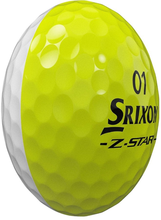 Srixon New Z-Star Divide 2025 Golf Balls Dozen (Yellow/White) - Image 2