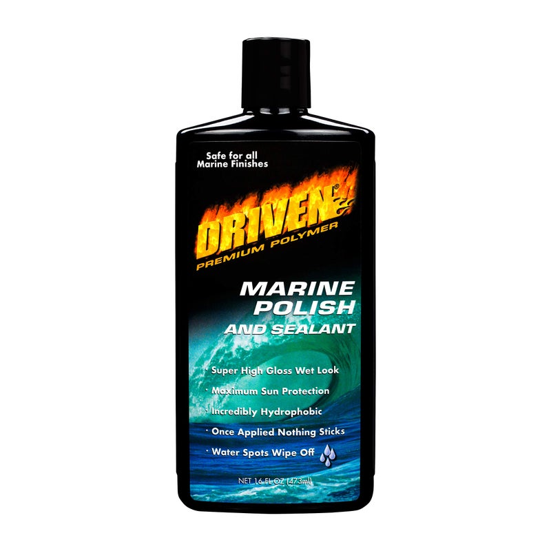 DRIVEN Marine Polish Sealant for Super High Gloss Wet Look Protection from Water Spots Contaminants Polymer Polish Against Intense Heat from Sun Exhaust Stain More for Boats RVs More