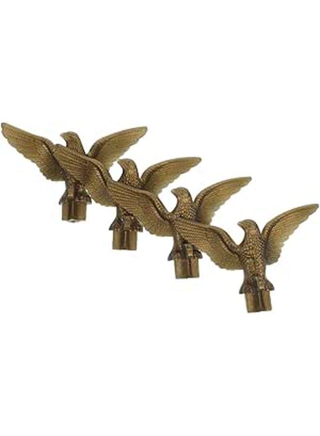 4pcs Plastic Eagle Flag Pole Toppers for Outdoor Garden Patio Ornament - Image 1
