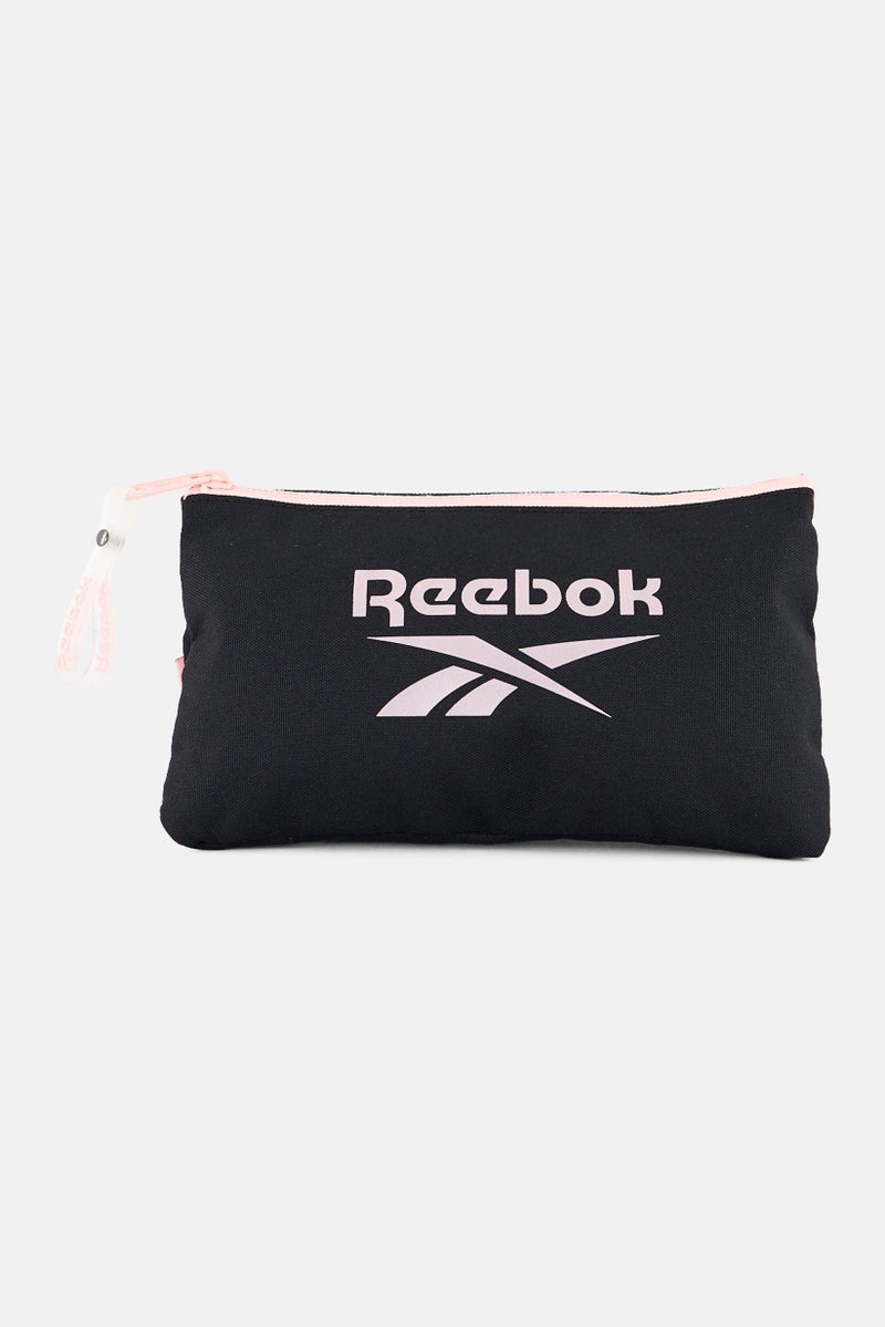 Reebok Kids Girl Brand Logo Pencil Case With 3 Compartment, Multicolor - Image 1