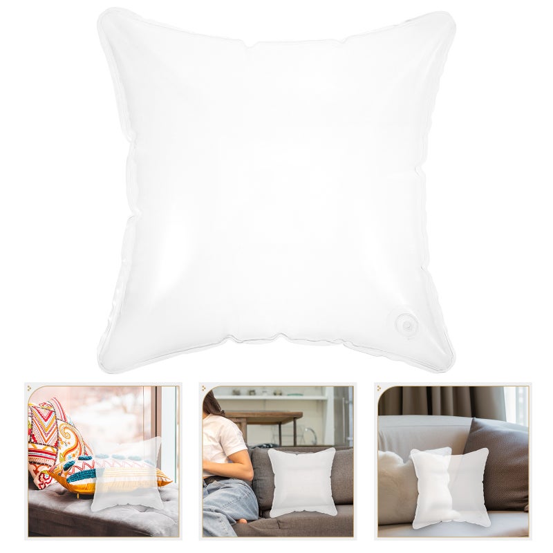 2pcs Inflatable Pillow Inserts Throw Pillow Air Filling Pillow Core Camping Throw Pillow Insert Stuffer - Image 3