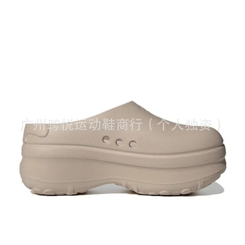 Women'S Thick-Soled Closed-Toe Shoes, Non-Slip Height-Increasing Chef Shoes, Mule Sports Half-Slipper Clogs, Sandals For Men And Women, Ins Style - Image 4