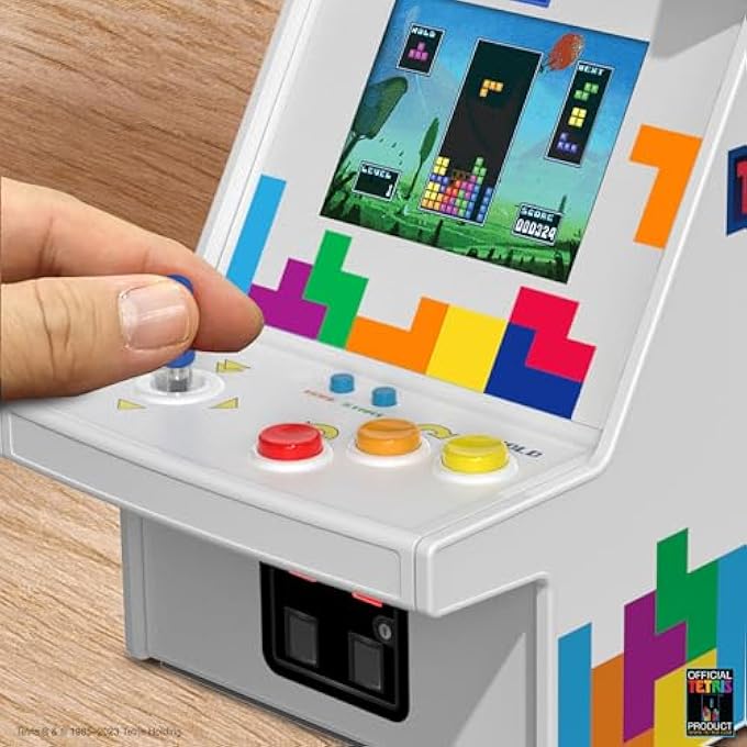 TETRIS MICRO PLAYER PRO: MINI RETRO ARCADE, HANDHELD VIDEO GAME, STRATEGY GAMES, 2.75" SCREEN, TETRIS GAME - Image 5