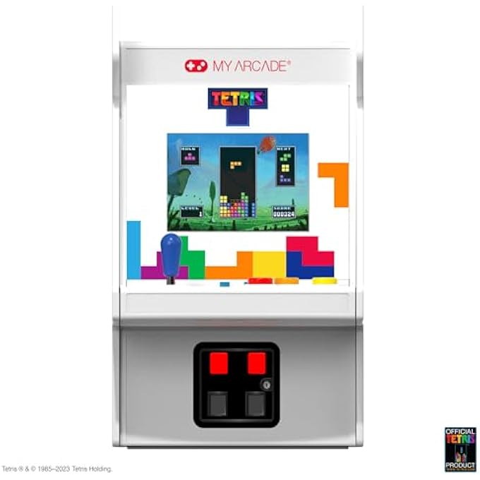 TETRIS MICRO PLAYER PRO: MINI RETRO ARCADE, HANDHELD VIDEO GAME, STRATEGY GAMES, 2.75" SCREEN, TETRIS GAME - Image 4