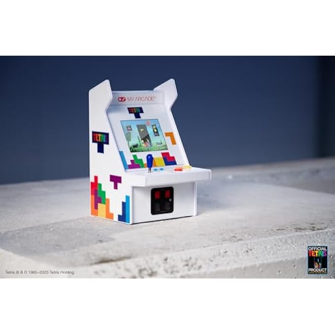 TETRIS MICRO PLAYER PRO: MINI RETRO ARCADE, HANDHELD VIDEO GAME, STRATEGY GAMES, 2.75" SCREEN, TETRIS GAME - Image 3