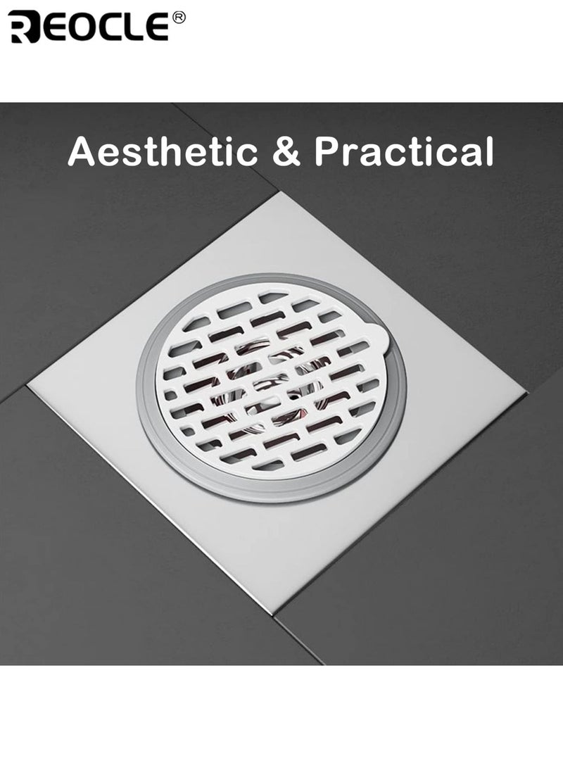REOCLE Shower Floor Drain Backflow Preventer Sewer Core Anti Odor Plug Drain Cover Stopper with Silicone Seal Suitable for Kitchen Bathroom Laundry Room Sink Tub and Shower Drain Protection - Image 2