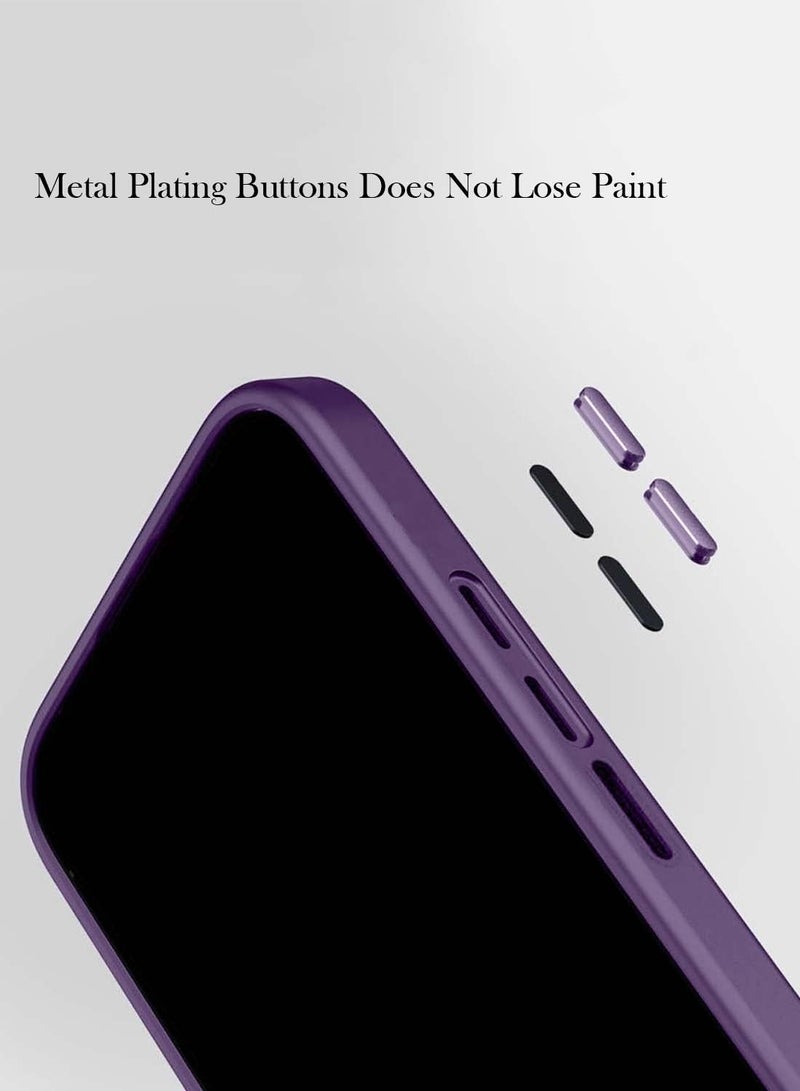 Wtech Motorola Moto G75 5G 2024 Hybrid Silicone with Translucent Back Protective Lens Shield Case Cover - Purple - Image 5