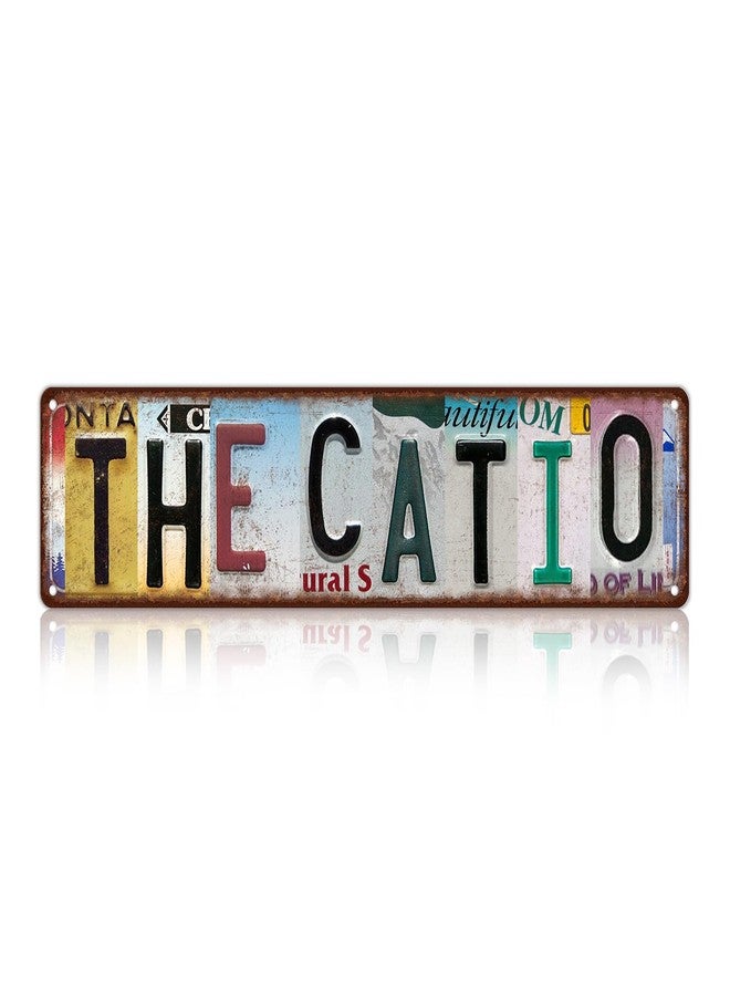 MTsigns Vintage The Catio Metal Tin Signs Street Signs Wall Decor 16 x 4 Inches - Image 1