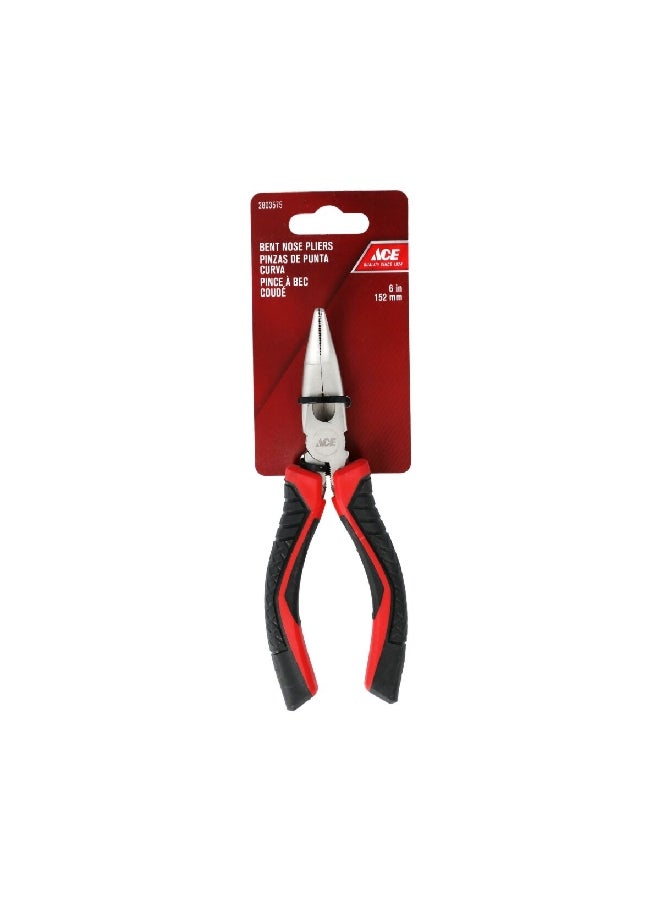 ACE TPR Comfortable and Safe Grip Handle Bent Nose Plier Multicolour 15 cm XM18010352 - Image 2