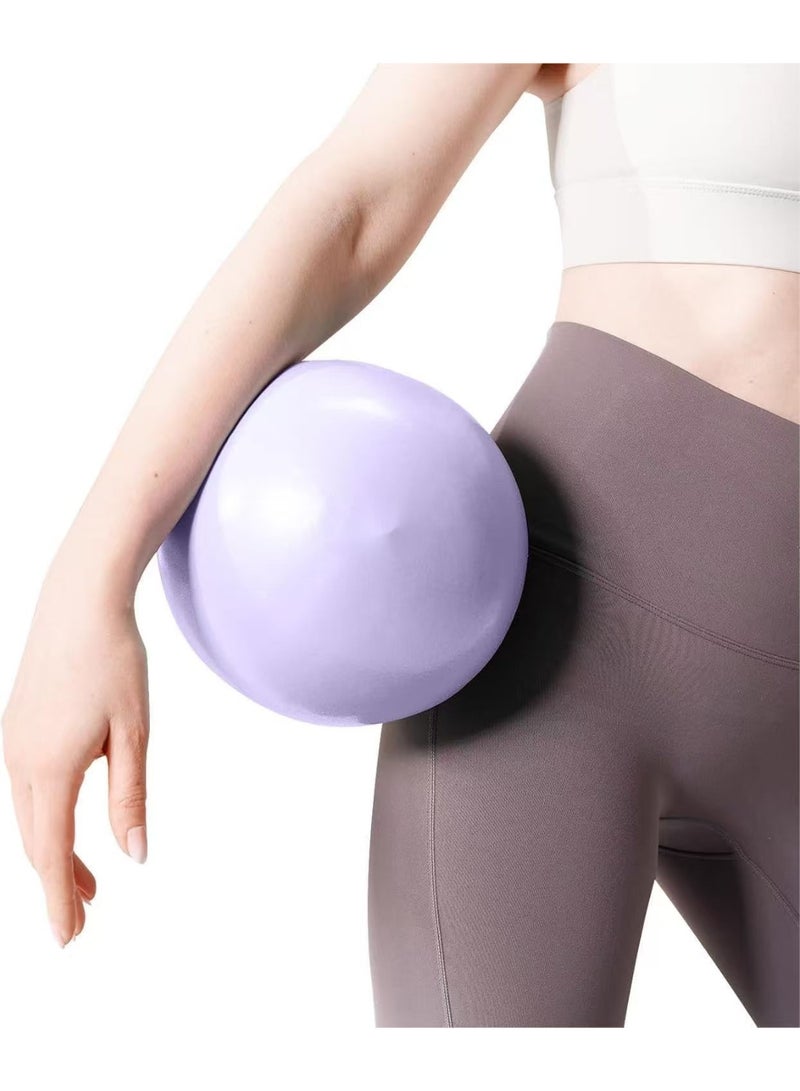 Zesen 1 Pcs Exercise Balls Thicken Explosion-proof Pilates Ball, Mini 9.84in/25cm Yoga Ball, Suitable For Body Shaping, Sensory Balance Training, Unaerated Purple - Image 2