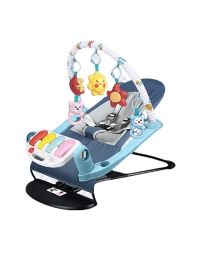 Beauenty 2 In1 Foldable Baby Rocking Chair Comfortable Infant Rocker with Fitness Frame  - Image 1