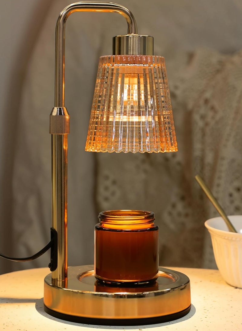 Candle Heating Lamp with Timer Dimmable, Adjustable Height, Housewarming Gift New Home Room Decoration, Birthday Gift for Lady Mom, Canister Candle Warming Wax Lamp with 2 Bulbs - Image 1