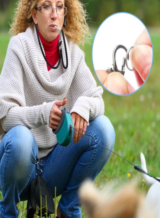 lyfLux 3 Pcs Dog Whistle for Training - Silent Dog Whistle to Stop Barking, Make Dogs Come to You and Obedience Training, with Lanyard (White, Red, Black) - Image 5