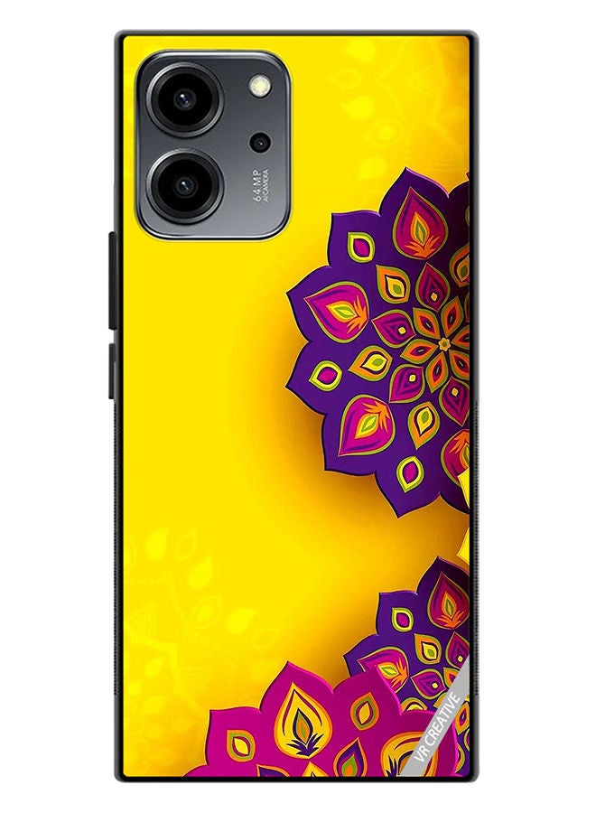 VR CREATIVE Protective Case Cover For Honor 80 SE Flower Design Multicolour - Image 1