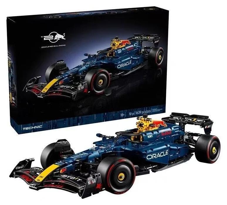 اف 1 نموذج سيارة سباق RB20 F1 من Speed Champions Oracle Red Bull Racing مع مجسم صغير لسائق فورمولا 1 قابل للتجميع - مجموعة عرض لعشاق رياضة السيارات والسباقات البالغين 77243
