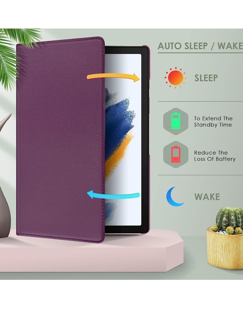 ELTRAZONE Case Compatible with Galaxy Tab A8 10.5" Case (SM-X200/X205/X207), Galaxy Tab A8 Case 10.5 inch,Auto Sleep/Wake 360° Rotating Stand Folio Leather Case for Tab A8 2022 - Image 5