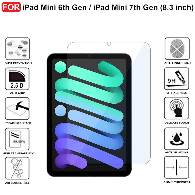 Cedo iPad Mini 6th Gen/iPad Mini 7th Gen (8.3 inch) Tempered Glass | Screen Protector Tempered Glass for iPad Mini 6 Gen (2021) / iPad Mini 7 Gen (2024) 8.3 inch - Image 3