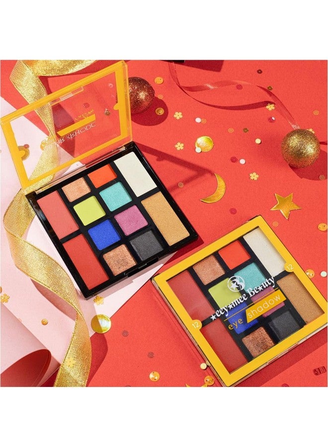 adbeni Matte & Shimmery Eyeshadow Palette 25Gm | 12 Shades For Seamless Transitions | Velvety Mattes & Dazzling Shimmers | Versatile Day-To-Night Glamour | Long-Lasting (Shade-02) - Image 1