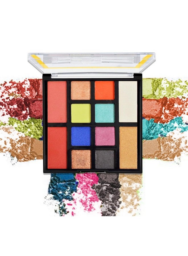 adbeni Matte & Shimmery Eyeshadow Palette 25Gm | 12 Shades For Seamless Transitions | Velvety Mattes & Dazzling Shimmers | Versatile Day-To-Night Glamour | Long-Lasting (Shade-02) - Image 2