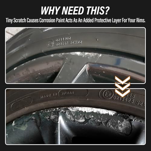 cocomfix مجموعة إصلاح خدوش حواف العجلات السوداء، مجموعة إصلاح خدوش العجلات، طلاء لمسة نهائية سوداء لجنط العجلات، إصلاح خدوش حواف العجلات بسرعة، خدوش وأضرار سطحية أخرى، طلاء جنط بلون عالمي - Image 2