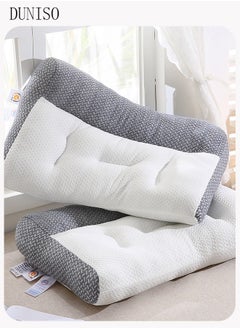 DUNISO 1PCS Super Comfort Ergonomic Pillow for Neck Head and Shoulder Pain Relief Contour Support Pillows for Bed Sleeping Orthopedic Cervical Spine Stretch Pillow for Side Back Stomach Sleeper  - Image 2