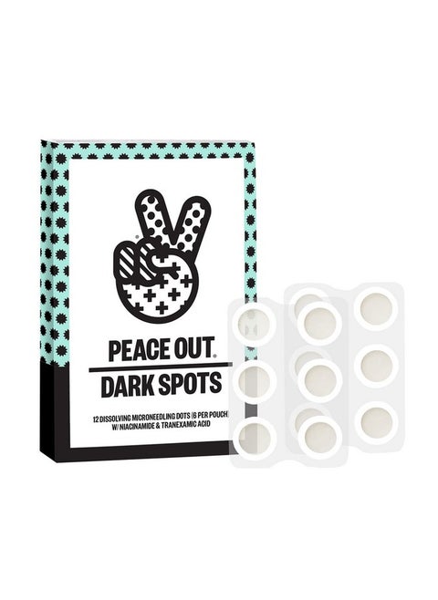 Peace Out Skincare Dark Spots. Dissolving Microstructure Dots to Reduce the Appearance of Dark Spots & Hyperpigmentation, Niacinamide Helps Reveal Clear, Even Skin (12 dots)