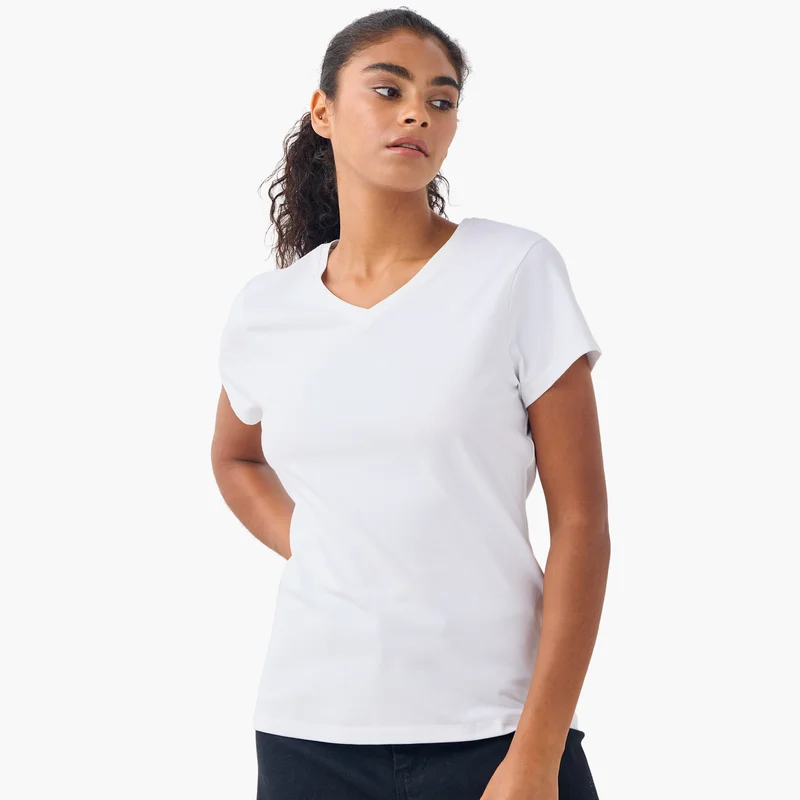 سبلاش فيڤ Set of 2 - V-neck T-shirt with Short Sleeves