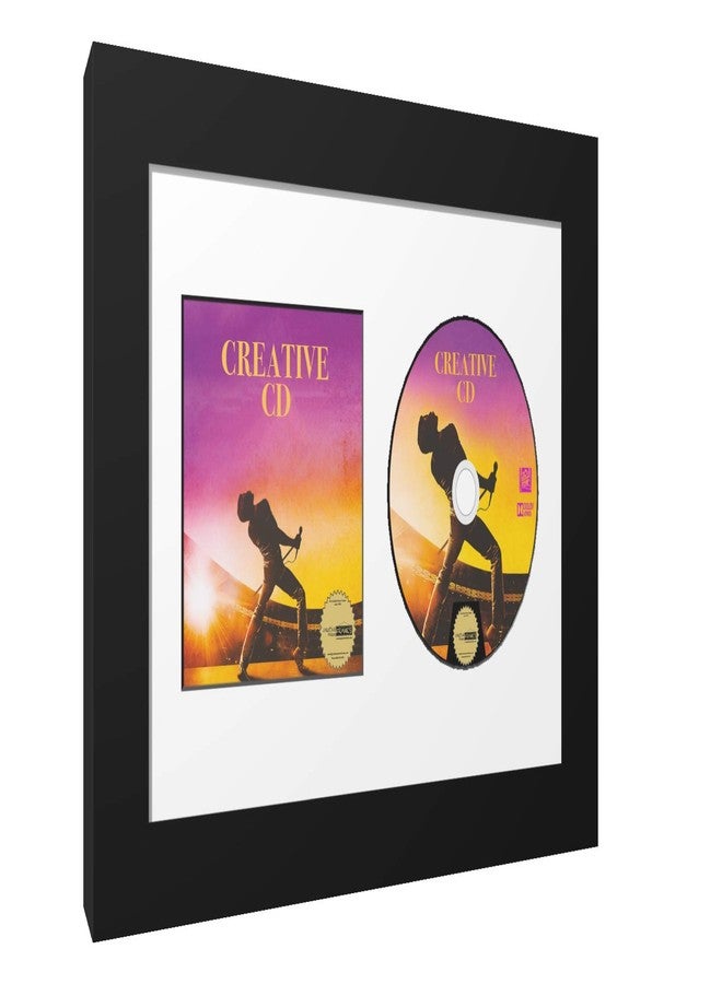 Creative Picture Frames 8" x 12" CD Music Frame with White Matting Displays Disc and Cover Self Standing or Wall Display - Image 2