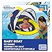 SwimSchool Deluxe Baby Float with Adjustable Canopy 624 Months Baby Swim Float with Splash Play Activity Center Safety Seat NavyWhite - Image 3