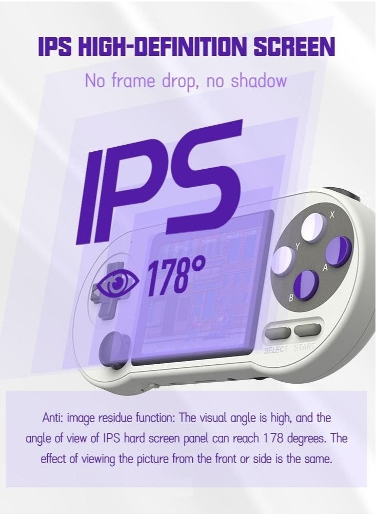 Generic - Wireless handheld game console with 7 emulators, 6000 games and 3-inch screen - Image 1