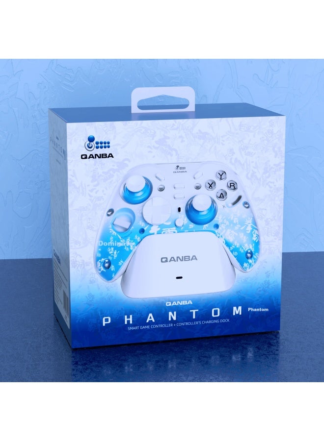 Qanba Phantom Smart Wireless Gamepad Blue Switchable Triggers Compatible With Ns Pc Steam Bluetooth Mobile Tv Switch2 Black Myth Silk Song - Image 5