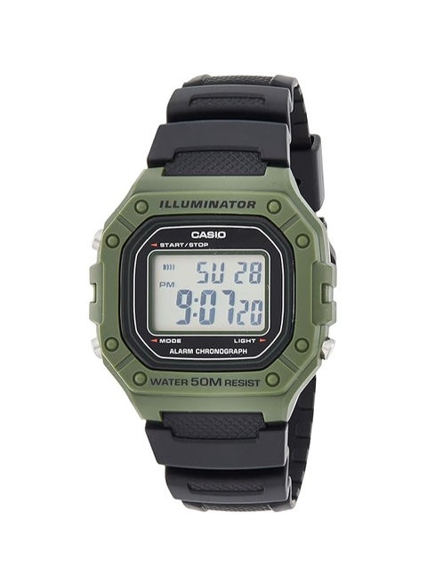 Casio Rectangle Digital Dial Watch for Men, W-218H-3AVDF