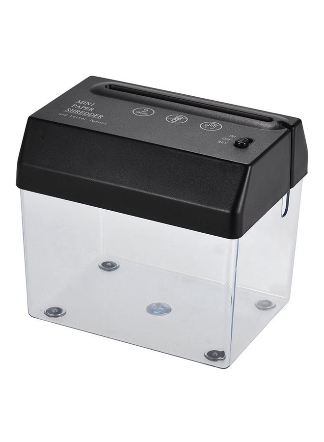 Loquat Mini Portable Shredder Cutter Strip Machine,Mini USB Paper Shredder for A6  with Letter Opener Mail Envelop Cutter For Home Office USB Electric Powered - Image 2