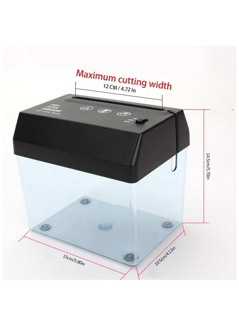 Loquat Mini Portable Shredder Cutter Strip Machine,Mini USB Paper Shredder for A6  with Letter Opener Mail Envelop Cutter For Home Office USB Electric Powered - Image 4