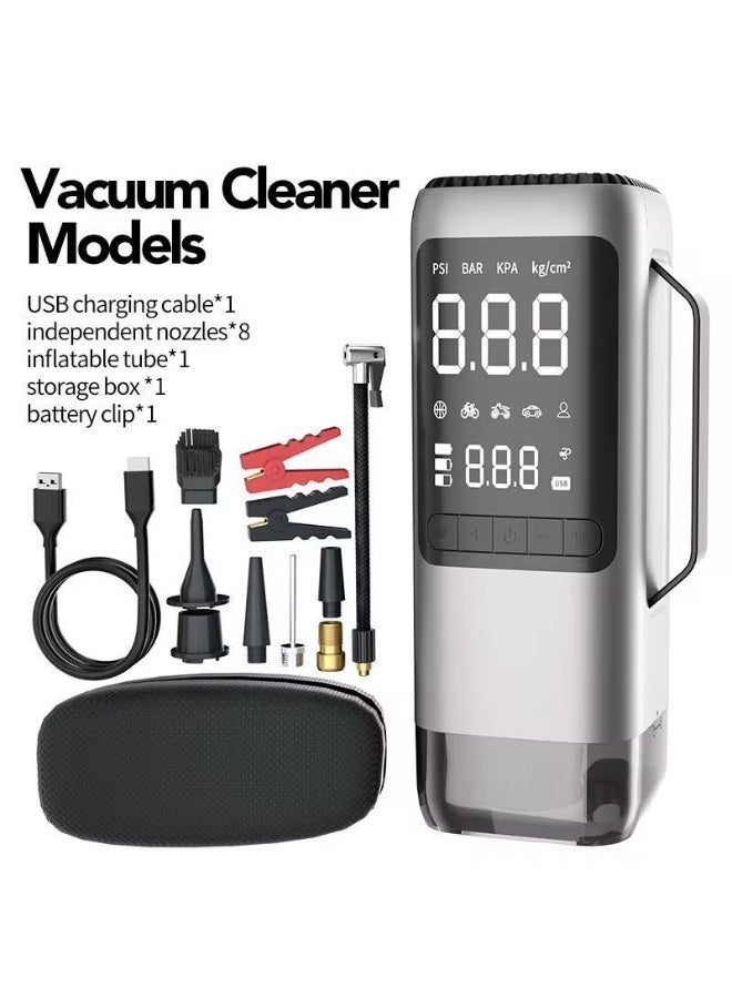 Portable Car Survival Kit: Jump Starter, Inflator, Vacuum & Charging Bank - Image 4