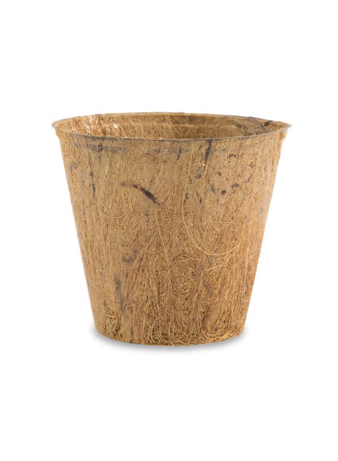 8-Piece Biodegradable Coconut Coir Pot Brown 3inch - Image 2